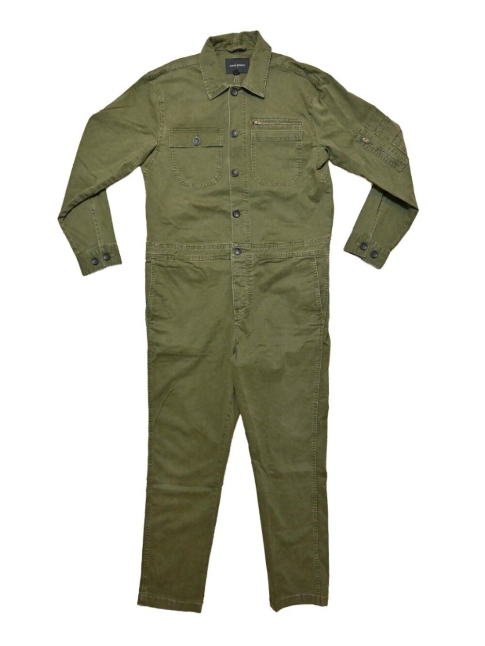 Banana Republic Factory Olive Green Cargo Jumpsuit Pants